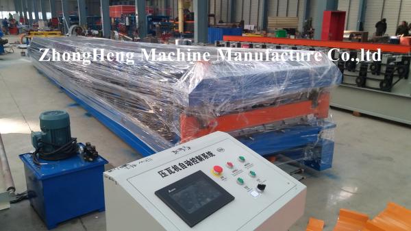 Corrugated and Box Type Roofing Sheet Roll Forming Machine with 75 mm solid shaft