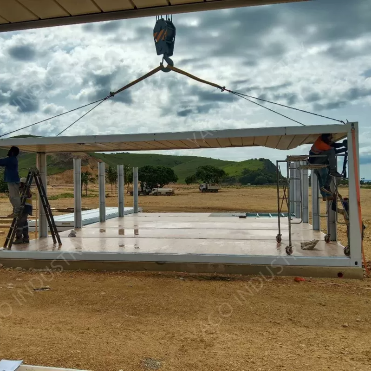 Q235 Galvanized Steel Mining Camp Prefabricated Container Office Fireproof