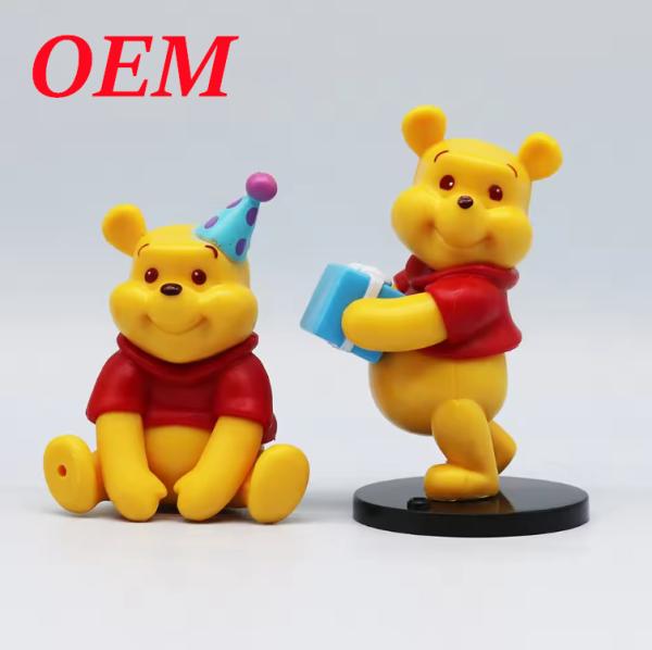 Caixa Cegada Pvc Animal Bear Mistério de Ação Amigo 6-Piece Figure Set