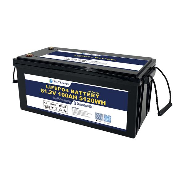 48V LiFePO4 バッテリー パック - 5120Wh, 100A 放電,IP65 容器