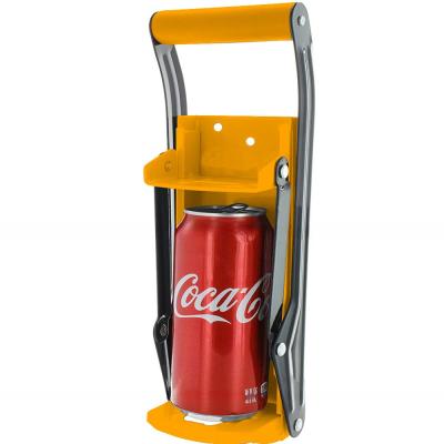 Orange 16oz Aluminum Can Masher Colorful Counter Top Can Crusher
