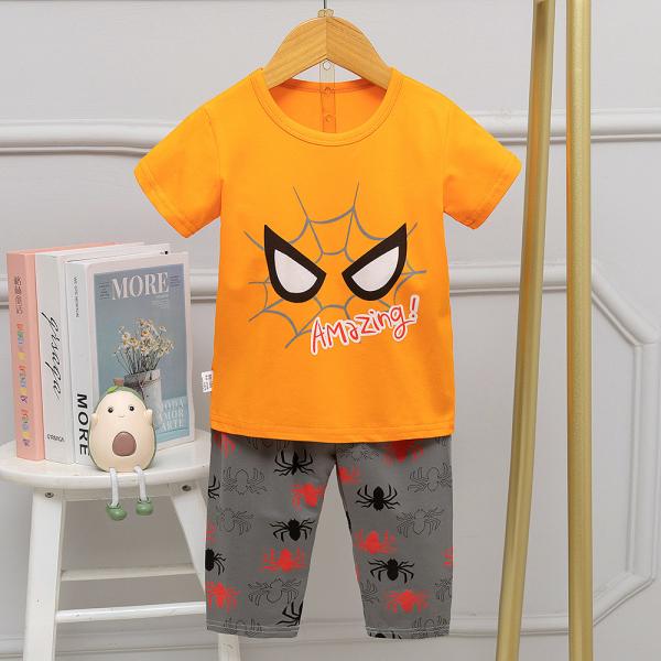 Summer Boys Cotton Pajama Shorts Spider Man Age 5 Pyjamas