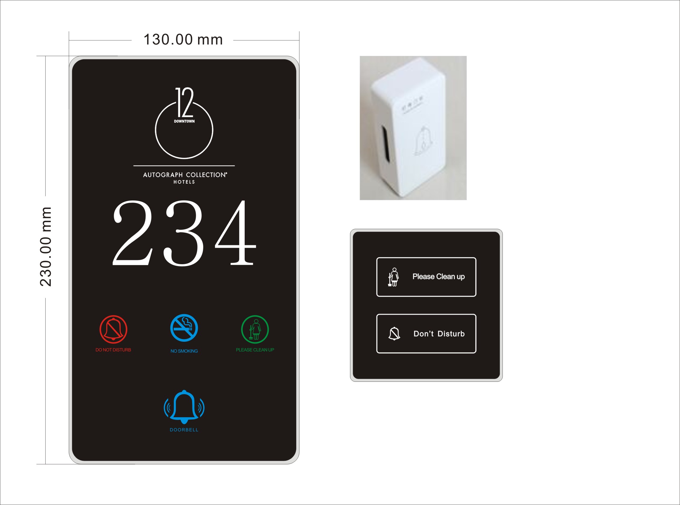 OEM Hotel Smart Door Switch Hotel Doorplate настраиваемый логотип