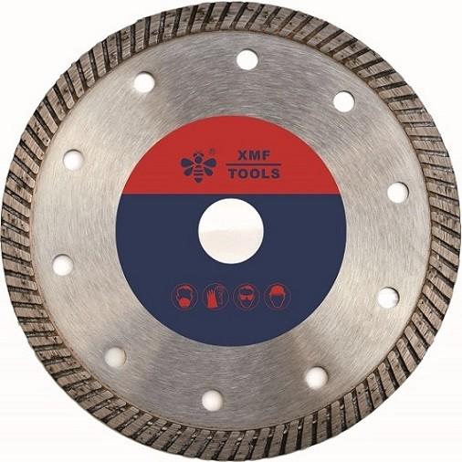 Narrow 9 Inch  Diamond Turbo Blade For Granite  Brick Asphalt Stone Long Life