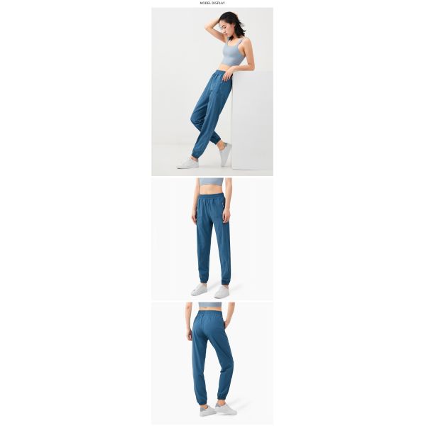 Quickdrying Zipper Pockets Yoga Jogger Pants 130gsm Yoga Sweatpants Plus Size