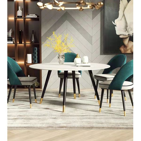 Стул столовой рамки металла зеленого цвета кухни назад вводит обитую гостиную в моду подлокотника Backrest