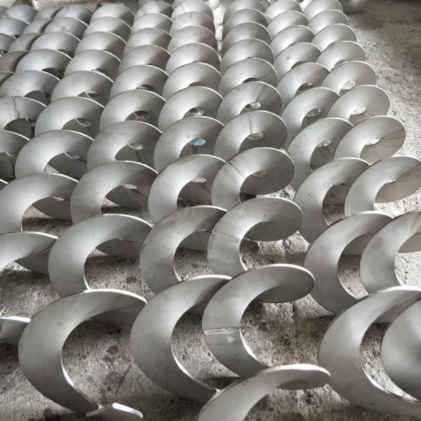 Stainless Steel SS304/ SS316L Spiral Screw Conveyor Blade For Chemical Industry