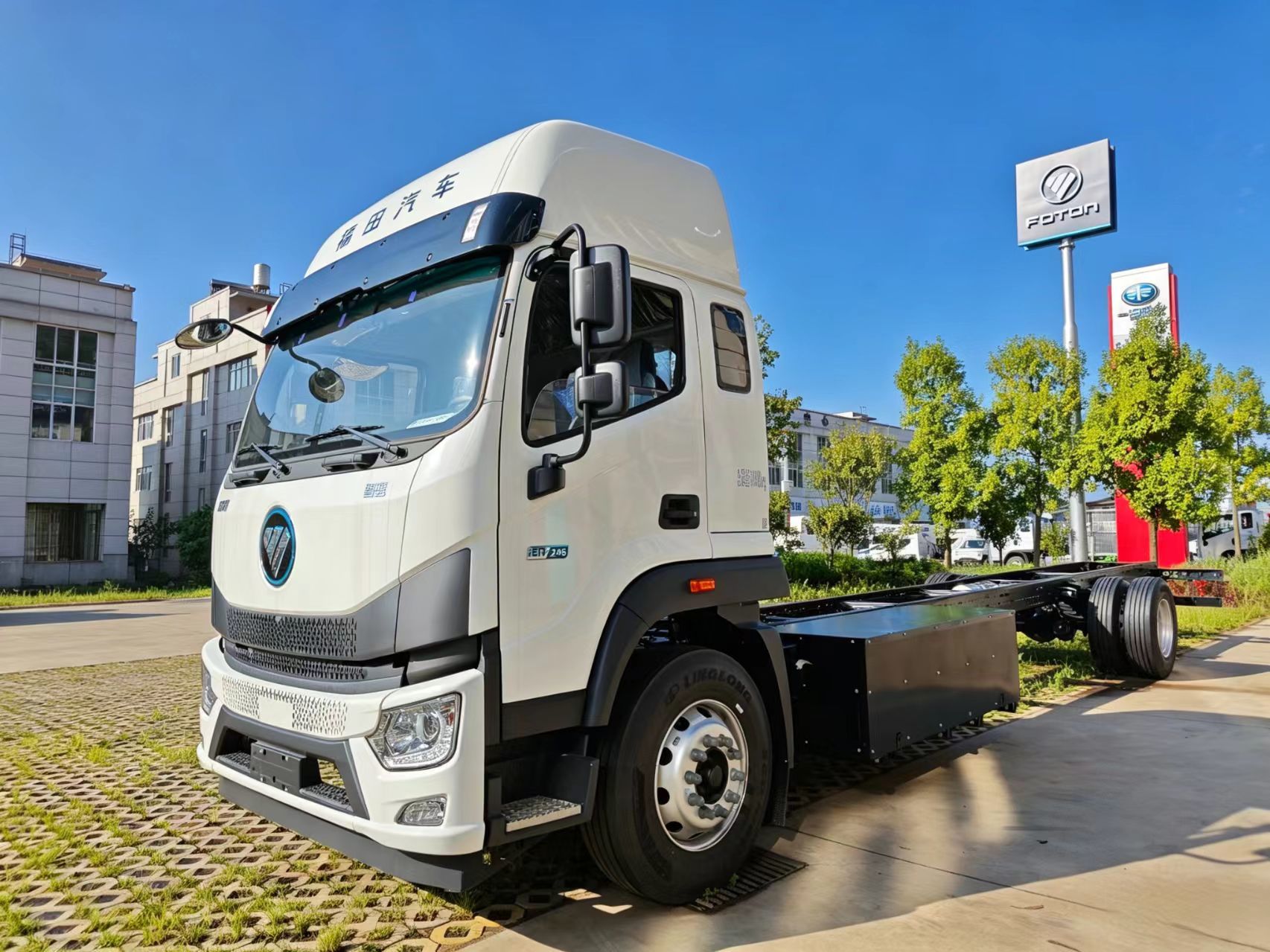 Foton Modifiable Class‑II Chassis ‑ 4×2 Pure‑Electric Heavy‑Duty Truck Chassis ‑ Euro VI New‑Energy Heavy‑Duty Truck ‑ 4×2 20‑Ton Urban Freight Heavy‑Duty Truck Chassis