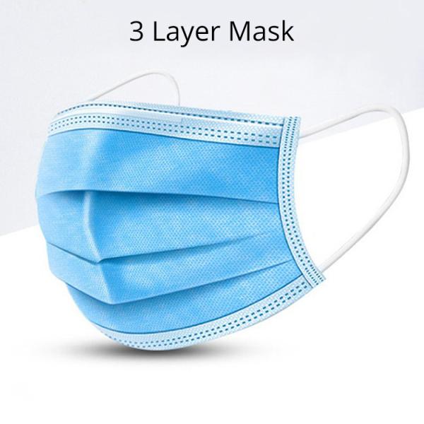 Fringe Seal Mouth Medical Mask 3 Layer Protective Easy Breathable  For Personal Health