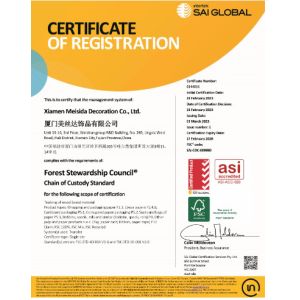 Xiamen Meisida Decoration Co., Ltd. Сертификации