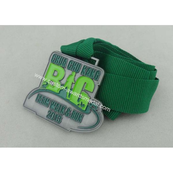 Branson Iron Man Ribbon Medals Brass Plating ,Heat Transfer Printing