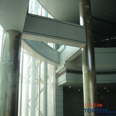3.5mm CNC Perforated Metal Column Covers Interior Decoration