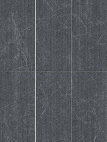 Dark Gray 60x120cm Matte Antique Finish 3D Line Outdoor Porcelain Tile