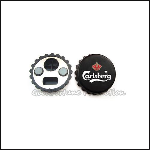 customed promotional gift printed logo fridge magnetic bottle cap cover lid opener gift