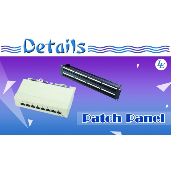 Professional 24 Port Cat6 Patch Panel, 1U Rack Mount with Keystone Jack for Network Rack