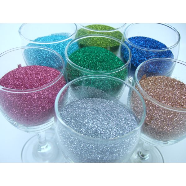 Multi Color DIY Crafts Decoration Extra Fine Glitter Powder For Sand Paper