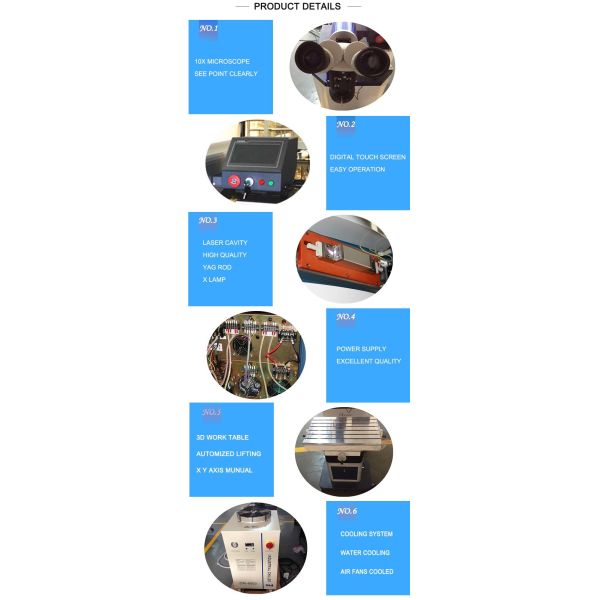 Сварочный аппарат лазера ювелирных изделий штанги YAG диода для ремонтировать прессформу, не- загрязнение