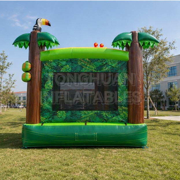 Premium Jungle Safari Inflatable Bouncy Castle with Giant Giraffe Design for Schools Shopping Malls Zoos Festivals and Party Rental Businesses