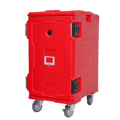 120L LLDPE Insulated Pan Carrier Red Insulated Food Pan Customized