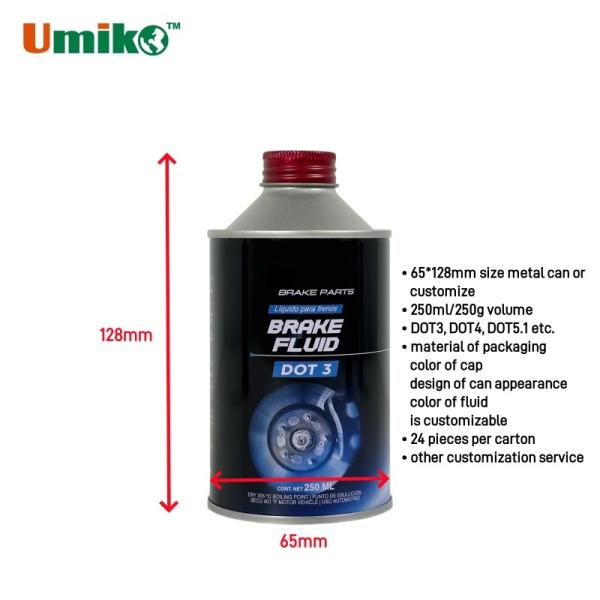 DOT 3 Full Synthetic Brake Fluid 250ml for Motorcycles