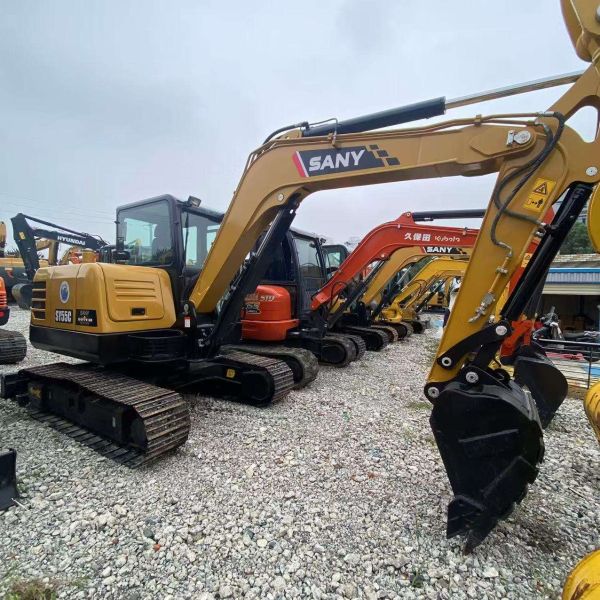 Hot Sale Used Sany SY55C Excavator – 5 Ton Operating Weight | 0.21m³ Bucket Capacity (2023 Model, Excellent Condition)