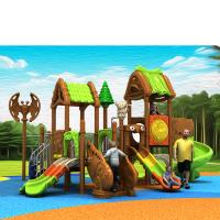 A corrediça plástica do campo de jogos das crianças do parque de diversões brinca LLDPE exterior com balanço