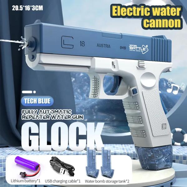 Pistola elétrica recarregável automática de água para crianças adultos
