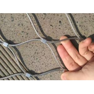 Stainless Steel Wire Rope Cable Mesh Flexible Woven Fence For Farm And Zoo Fence