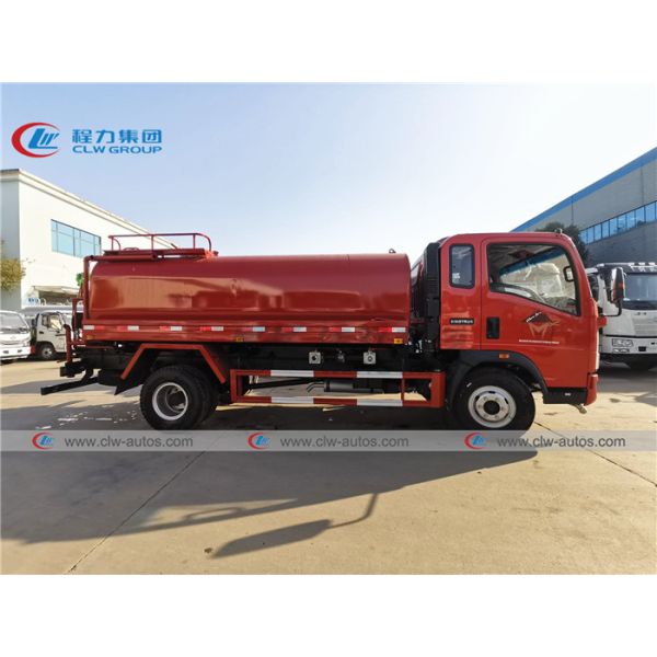 Howo 5000 литров мочит тележку Bowser для пожаротушения