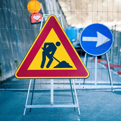 Алюминиевый отражающий индивидуальный предупреждающий дорожный щит сигнализация безопасности дорожный знак