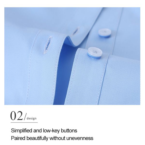 Без усилий стильная мужская быстросушащаяся рубашка из бамбуковых волокон для офисной одежды