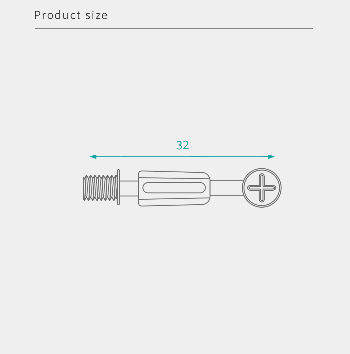 32 мм прочные минификсовые соединительные болты Шкафные фитинги для мебели панельного типа