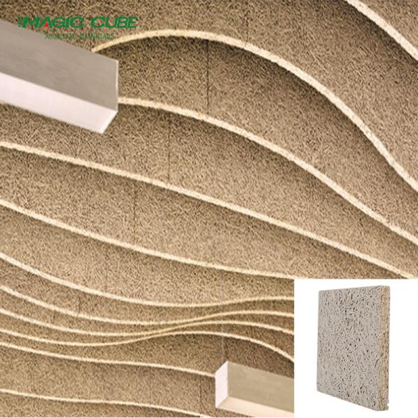 2440mm*1220mm Fire Retardant Wood Wool Acoustic Panel for Industrial Design Style