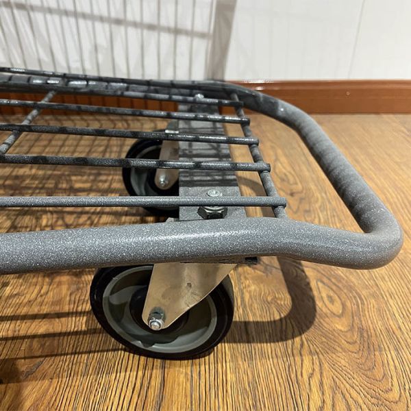 America 4 Wheel Rolser Promotional Hand Push Shopping Trolley Metal Shopping Trolley