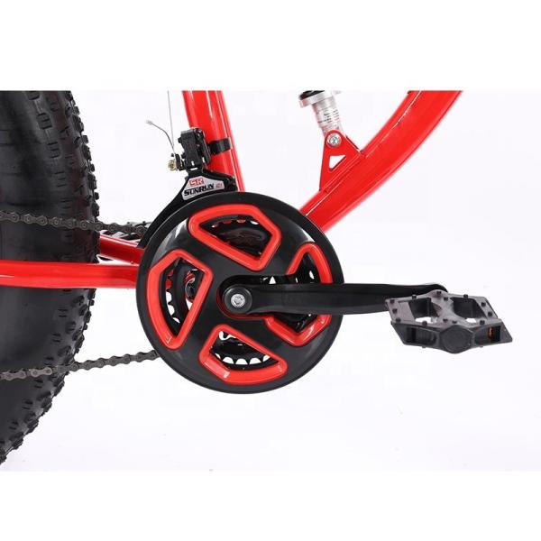 26 Inch FCruiser Snow Full Suspension Mountain Cycle Bicycle Load Capacity 200kg Fat Tire Bike for Snowfield