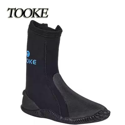 5MM Neoprene Scuba Diving Shoes Scuba Fin Boots Anti Slip For Cold Water