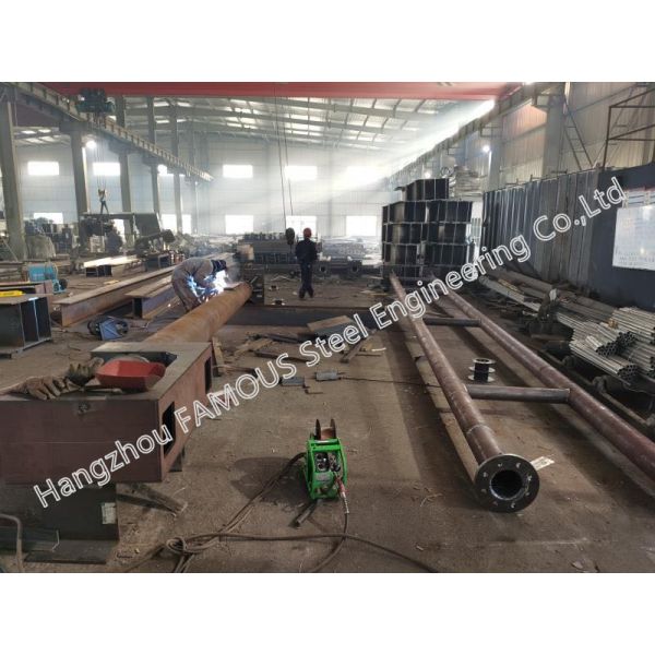 Steel Overhead Monotube Span Truss Span Overhead Sign Structures Support Highways