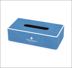 hotel leather sets blue / white pu compedium folder  for 5-star hotel guest supply