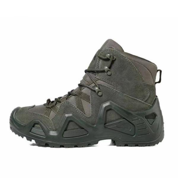 Combat Waterproof Leather Boots For Men Army Green Khaki