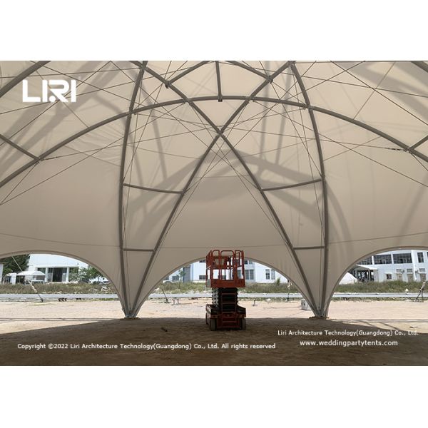 8m Aluminum Crossover Outdoor Hexagonal Dome Frame Tents For Trade Show