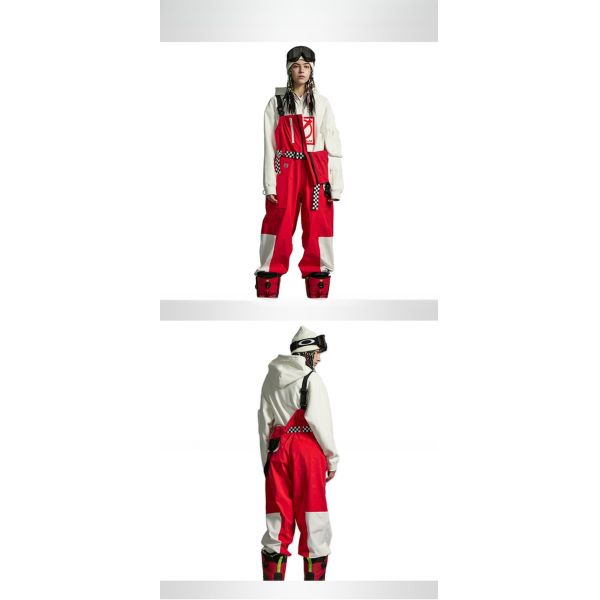 Detachable Feature Ski Overall for Women Windstopper Material and Snow Protection