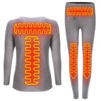 Vestuário de aquecimento de inverno Eletrônico Quente Camada de base superior e inferior Roupas íntimas Material macio para mulheres