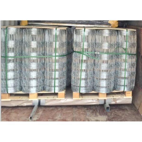 Knited Hinged Farm Mesh Fencing For Forestry / Cow , 2mm Dia Wire