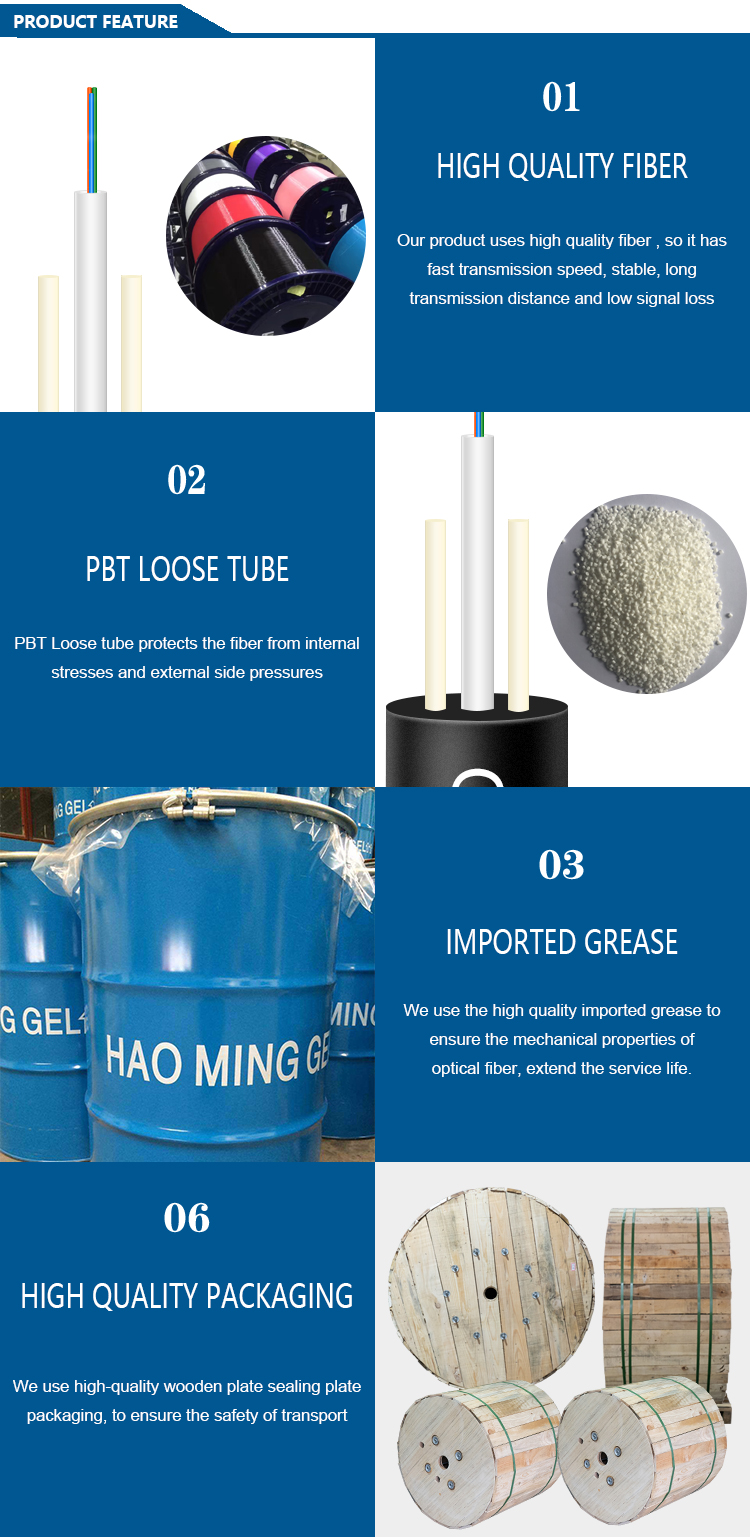 2 4 6 8 12 оптический кабель волокна трубопровода члена прочности ядра GYFXTY FRP на открытом воздухе воздушный