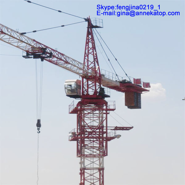 1250kN.m Rated lifting moment New technology reliable Electric Tower crane QTZ125-TC6018
