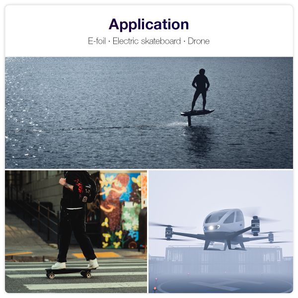 Waterproof Wireless Charging Remote Controller For BLDC Motor Electric Skateboard Efoil And Paramotor