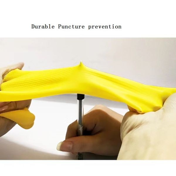 Unlocked Lining Latex Household Glove Slaughter Thickening Industrial Latex Glove