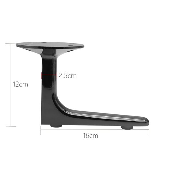 Newly Designed Metal Furniture Cabinet Bed Luxury Style Diagonal Tube Sofa Furniture Legs Round Tapered Sofa Legs