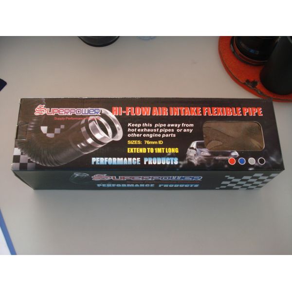 Racing Car Flexible Intake Pipe For Turbocharged Vehicle In Black / Red / Blue / Silver