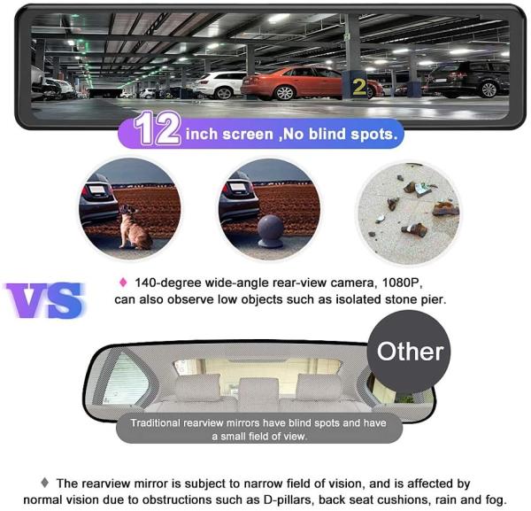 Voice Control CE FCC RoHS FHD Car DVR Vehicle Driving Video Recorder